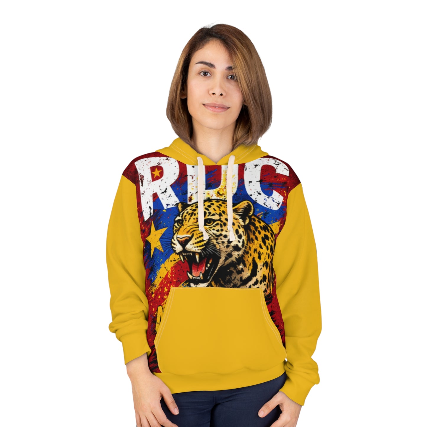 Leopard Graphic Hoodie — Bold Retro Rugby Team Pullover