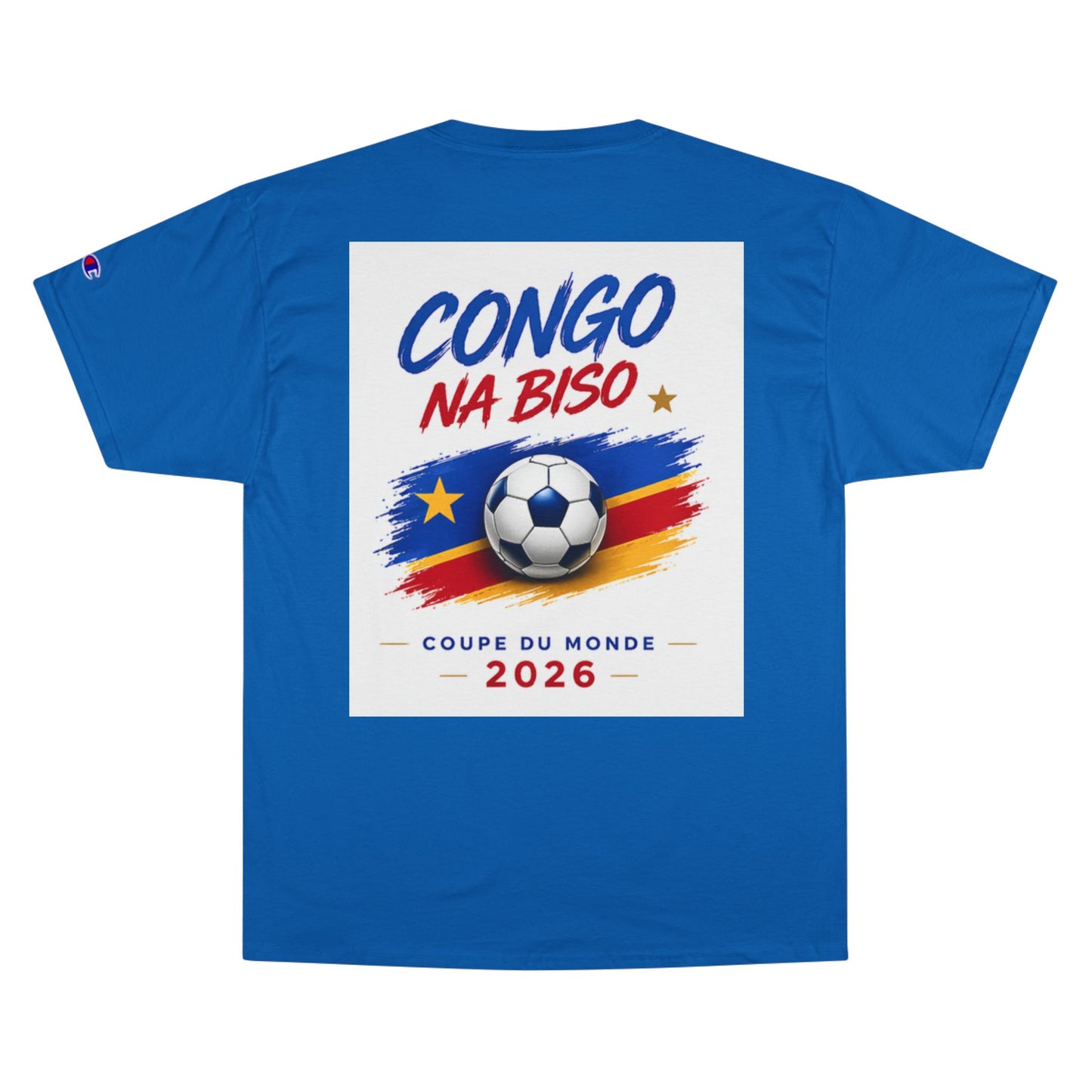 RDC Congo World Cup 2026 Soccer T-Shirt — "Congo Na Biso" Leopard Crest