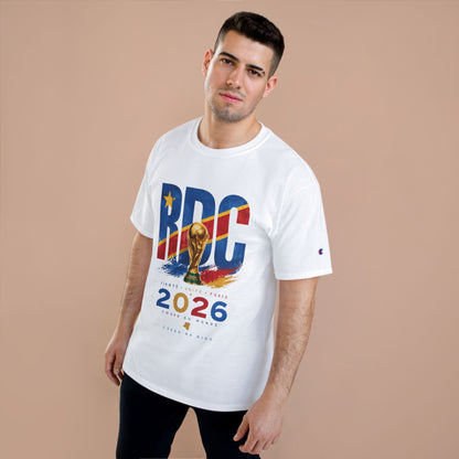 T-Shirt — RDC 2026 World Cup Champion Tee with Gold Trophy & Custom Back Name