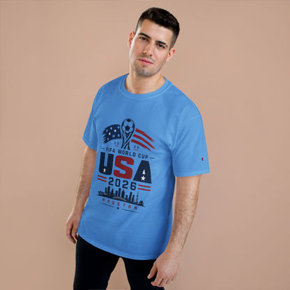 USA 2026 FIFA World Cup Houston T-Shirt — Champion Soccer Fan Tee