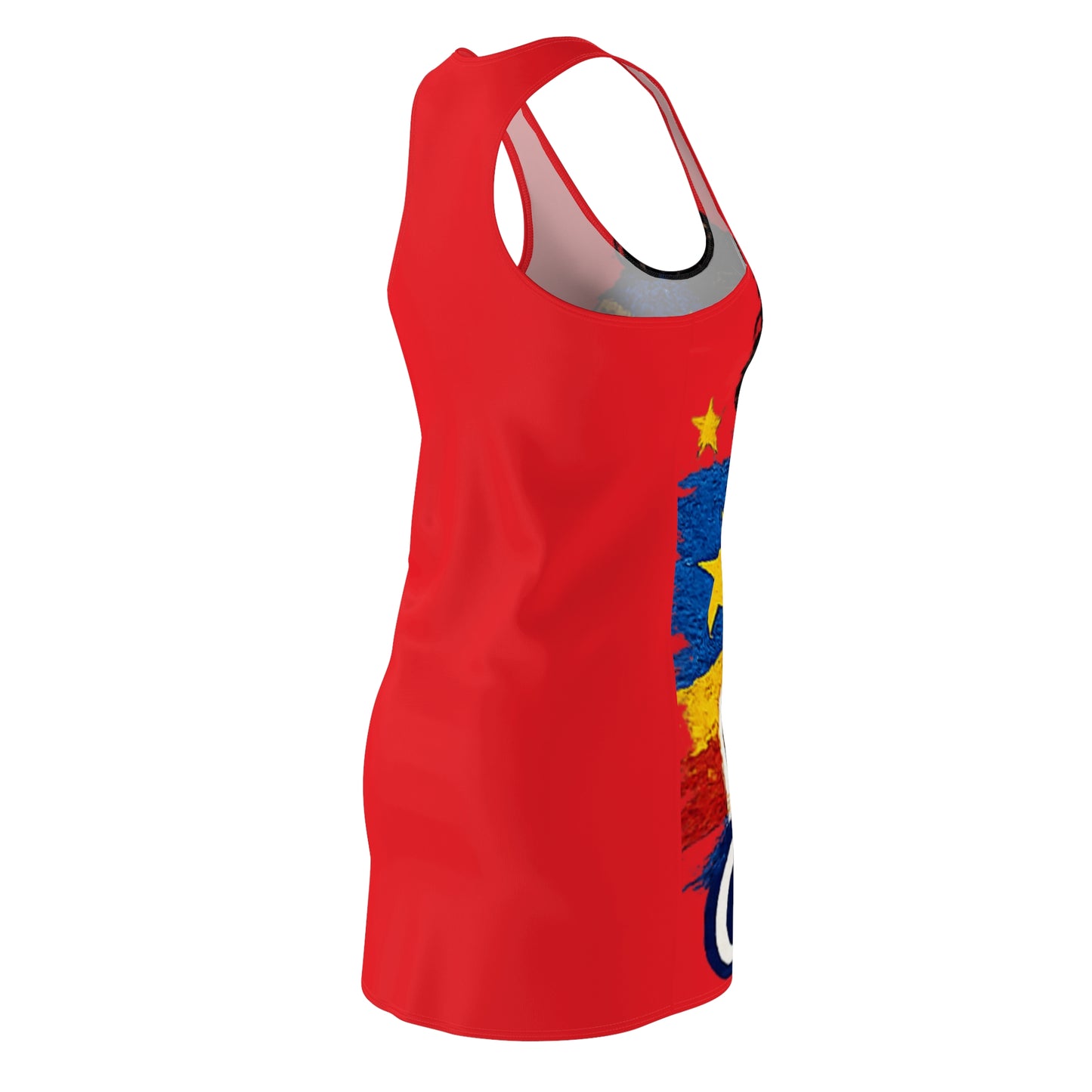Racerback Dress - "Fière Congolaise" African Pride All-Over Print