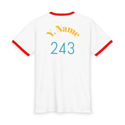 RDC Flag Ringer Tee — DRC Pride T‑Shirt with Heart Accent