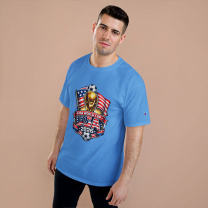 USA FIFA World Cup 2026 Champion T-Shirt – Soccer Trophy, American Flag Fan Tee