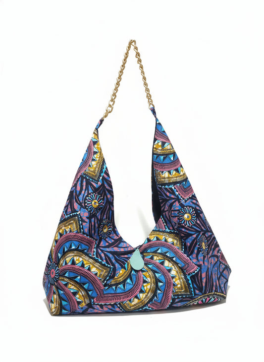African Print Tote Bag – Handmade Large Tote 26"x20"