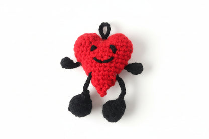 Crochet valentine heart