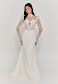 Long Sleeve Maxi Lace Regular Wedding Dress sdb5388