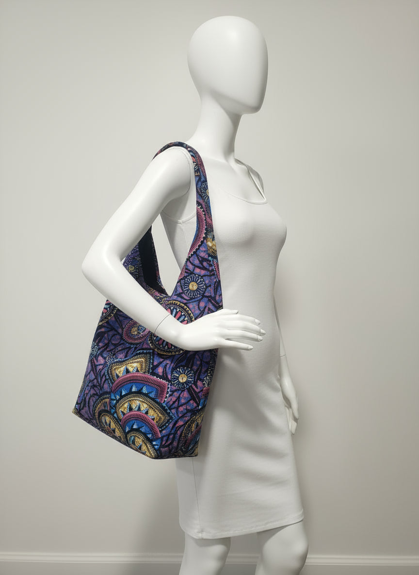 Manda African print tote