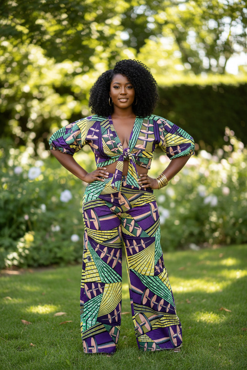 African print summer set