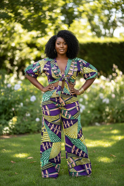 African print summer set
