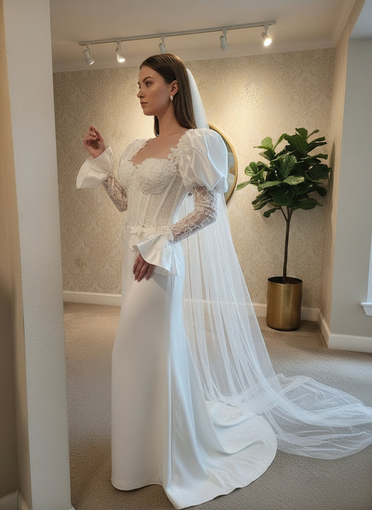 Luxury Bespoke Bridal Dress Timeless Elegance with Modern Romance