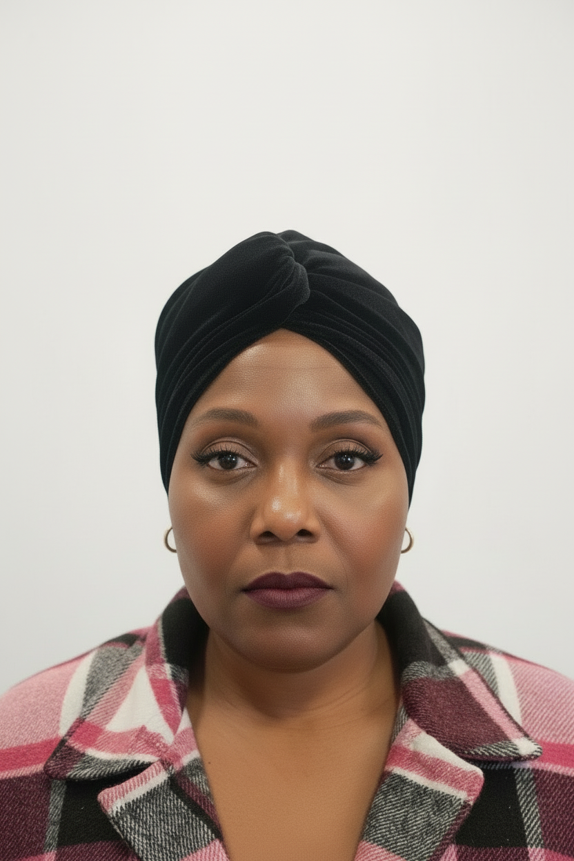 velvet twisted  Headwrap Turban for Women – Elegant Stretch Fabric Headwear for Everyday & Special Occasions