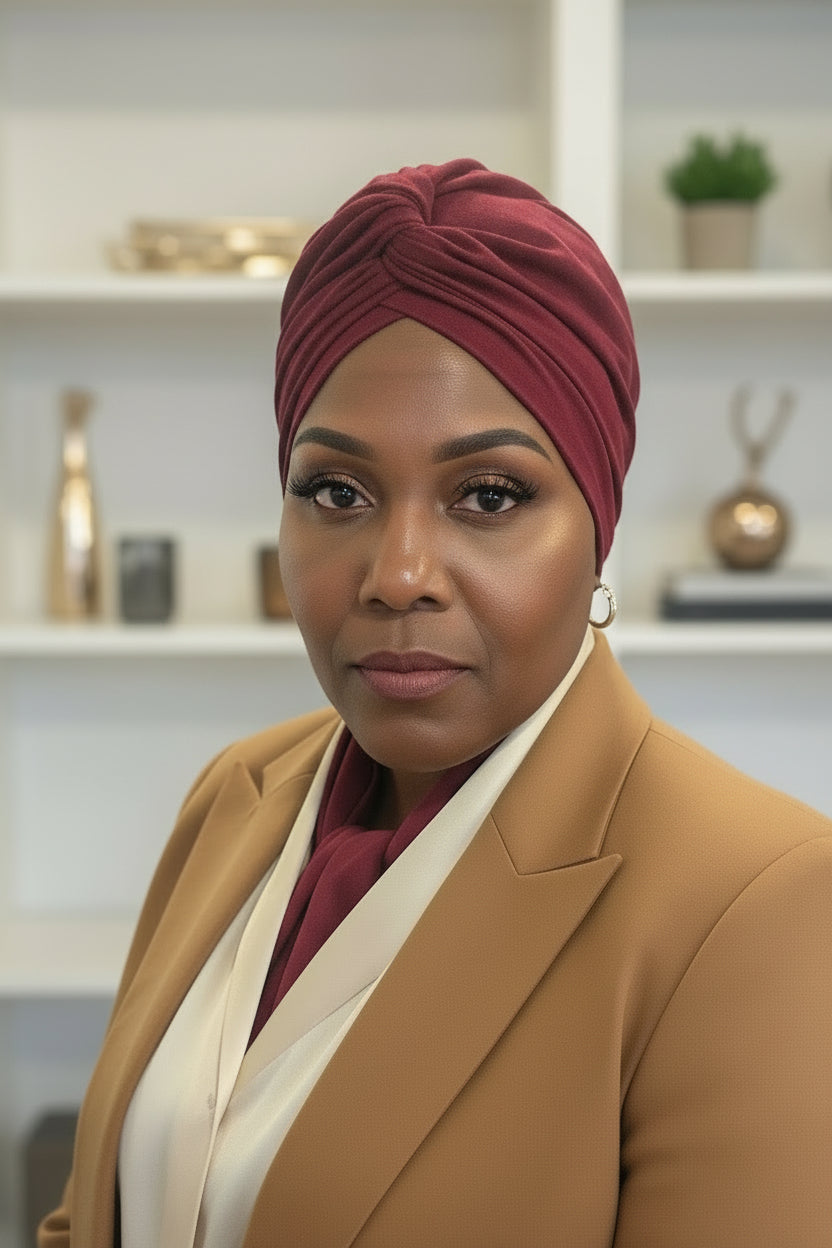 velvet twisted  Headwrap Turban for Women – Elegant Stretch Fabric Headwear for Everyday & Special Occasions