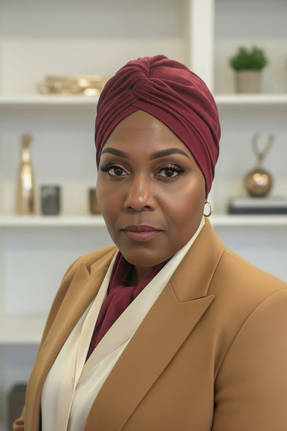 velvet twisted  Headwrap Turban for Women – Elegant Stretch Fabric Headwear for Everyday & Special Occasions