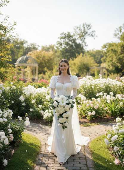 Luxury Bespoke Bridal Dress Timeless Elegance with Modern Romance