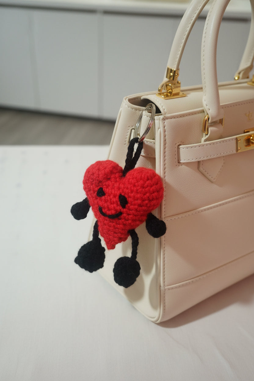 Crochet valentine heart