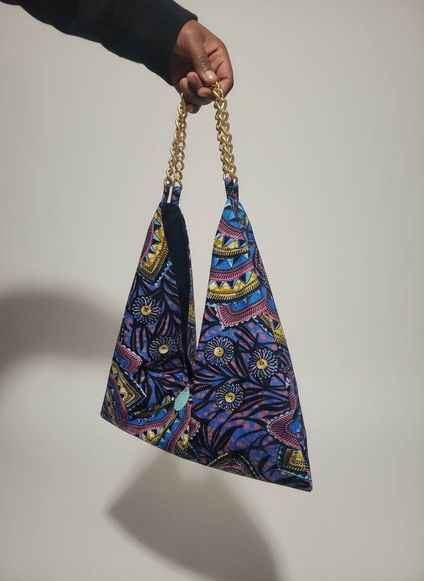 African Print Tote Bag – Handmade Large Tote 26"x20"