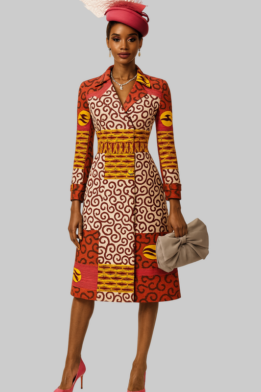 African fabric trench