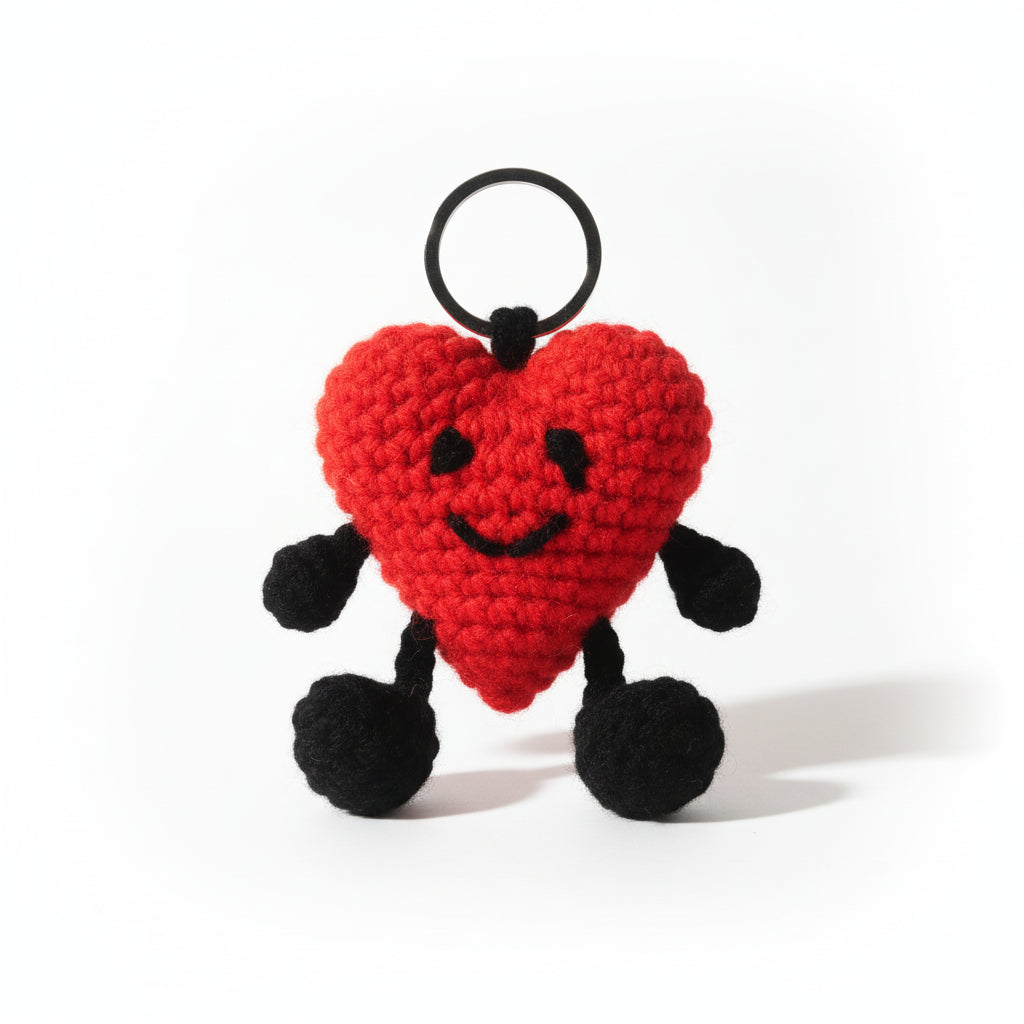 Crochet valentine heart