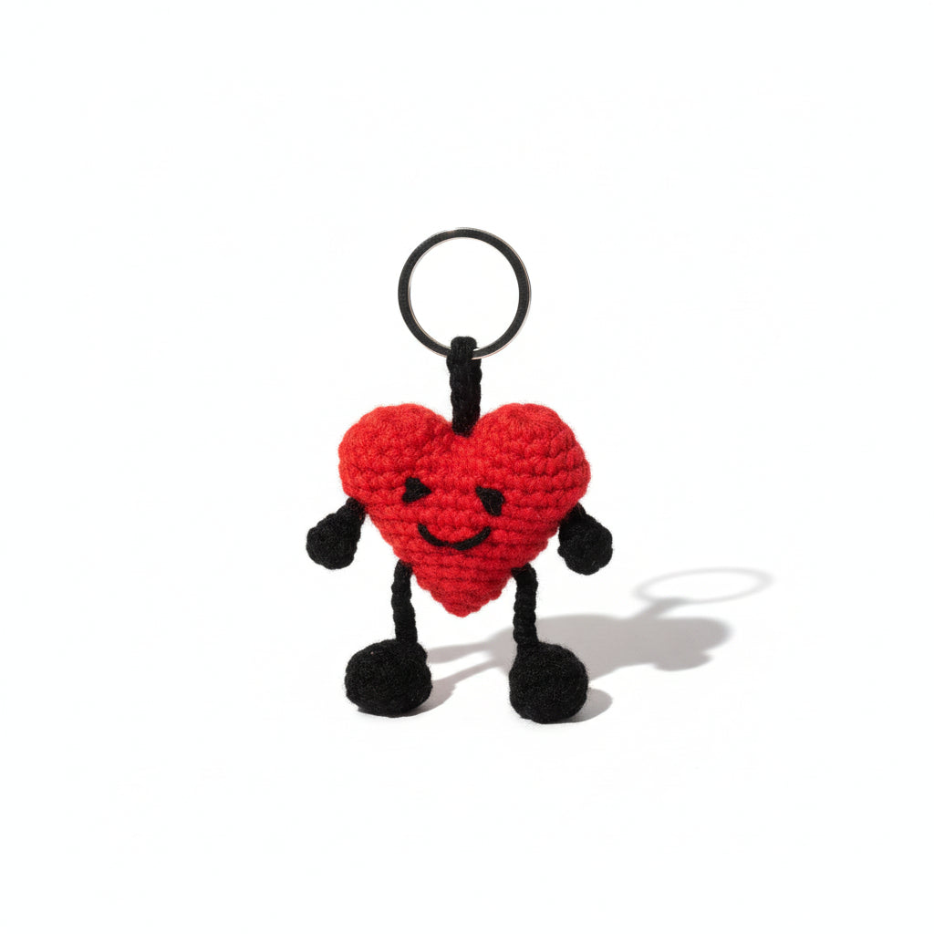 Crochet valentine heart