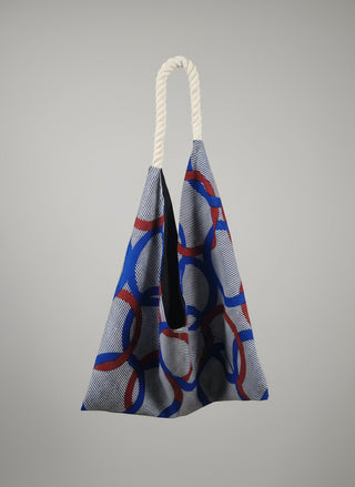 Handmade African Print Tote Bag – Rope Handle, 20"x26"