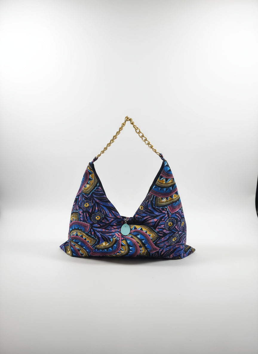 African Print Tote Bag – Handmade Large Tote 26"x20"