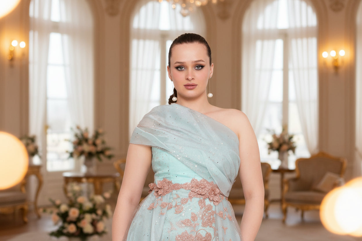 Plus size prom dress