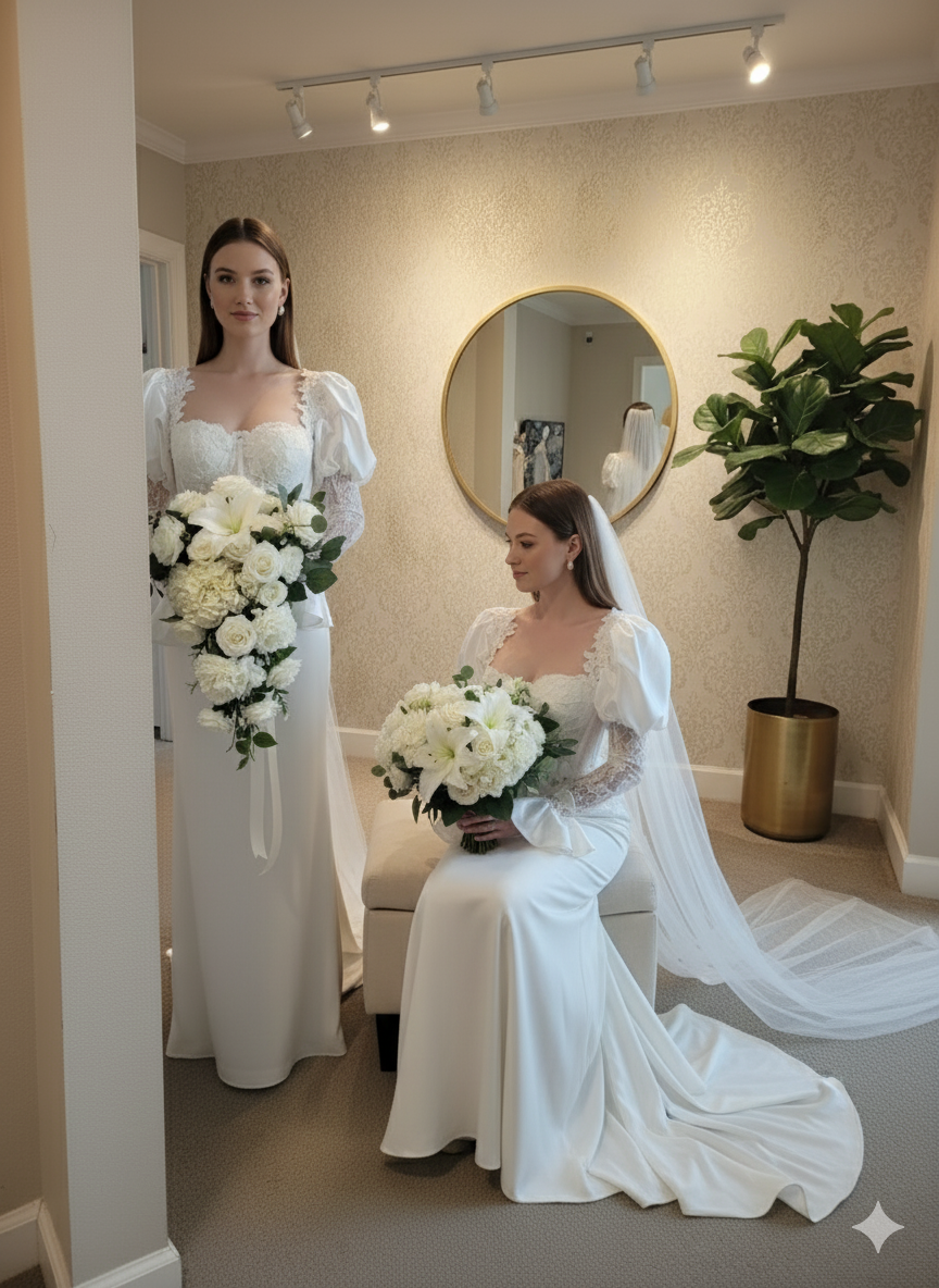 Luxury Bespoke Bridal Dress Timeless Elegance with Modern Romance